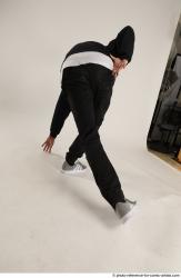 Man Adult Athletic White Moving poses Pants Dance